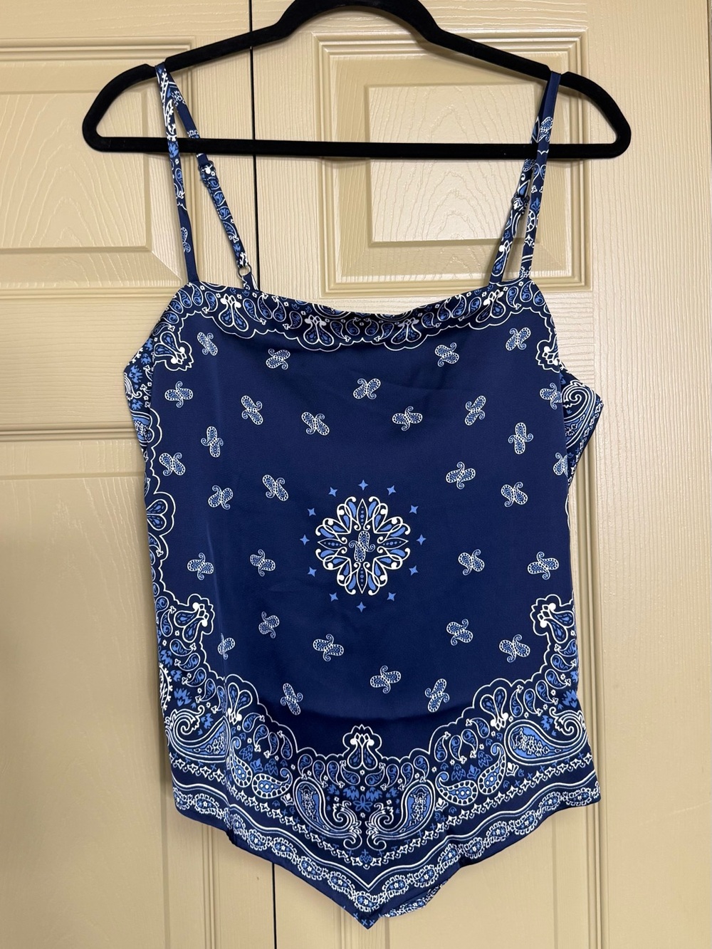 Boutique bandana print top brand new with tags size large